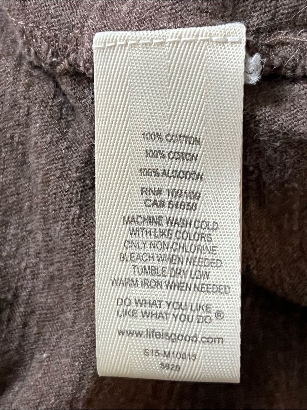 Life Is Good Brown T Shirt Remember Where You Came From World Map Men’s Medium - Picture 5 of 8